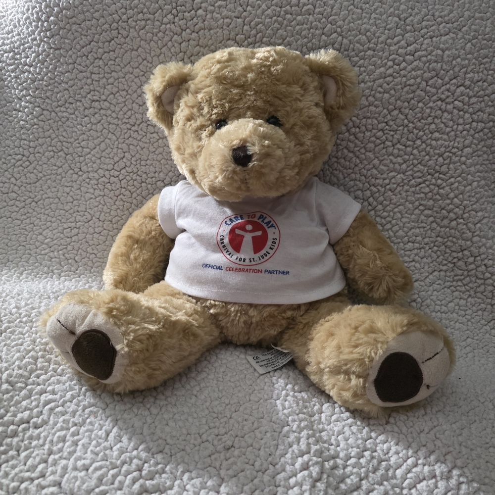 CARNIVAL CRUISE LINES Soft Tan Teddy Bear with White T-Shirt